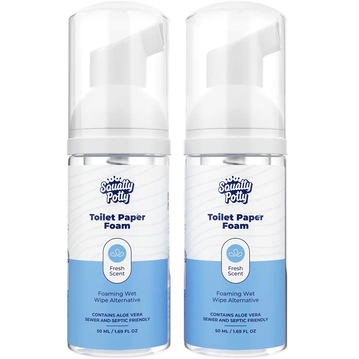 Toilet Paper Foam Instant Wet Wipe 2 Pack