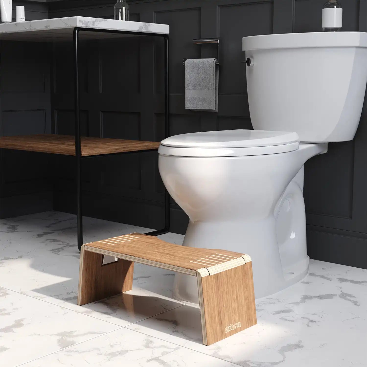 Oslo Teak Folding Stool